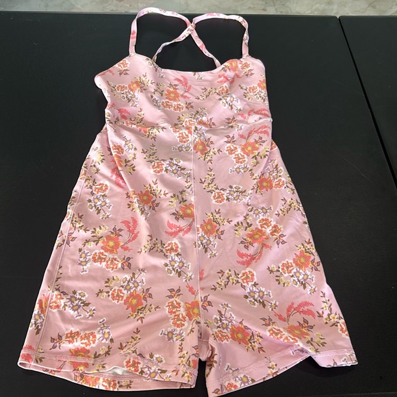 Arie Offline Real Me 3” Floral Shortie‎ Bodysuit. Country Pink. Size L (711) - Picture 4 of 11